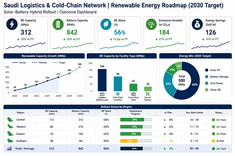 Renewable Energy Solutions for a Saudi Logistics and Warehousing Group