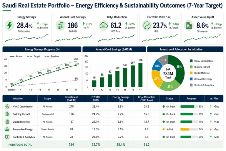 Energy Efficiency and Sustainability for a Saudi Real Estate Developer