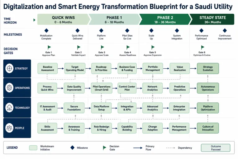 Digitalization and Smart Energy Solutions for a Saudi Utility Services Provider