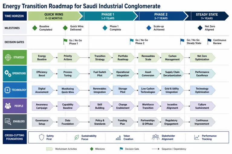 Energy Transition Roadmap for a Large Industrial Conglomerate