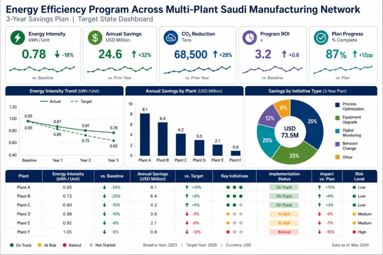 Energy Efficiency Consulting for a Large Saudi Manufacturing Group