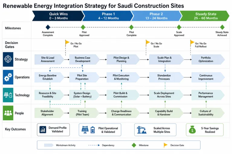 Renewable Energy Integration for a Saudi Industrial Construction Operator