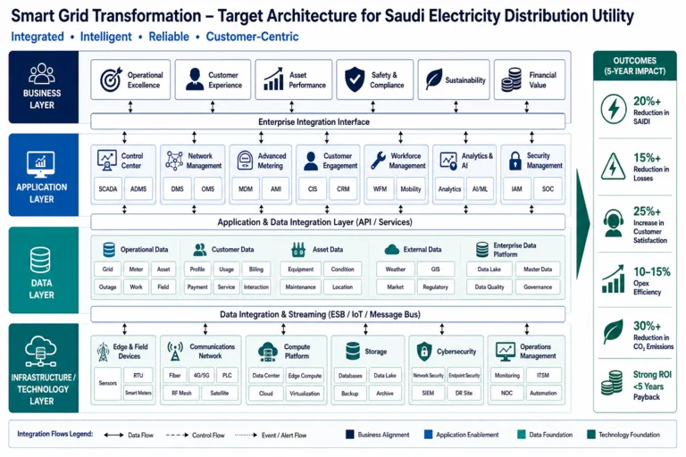 Smart Grid Solutions for a Saudi Utility Operator