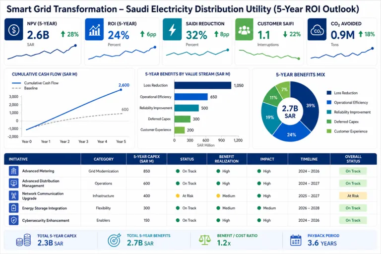 Smart Grid Solutions for a Saudi Utility Operator