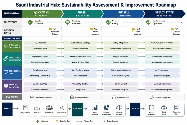 Sustainability Assessment for a Saudi Industrial Cluster