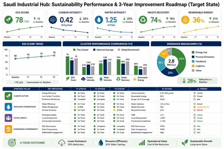 Sustainability Assessment for a Saudi Industrial Cluster