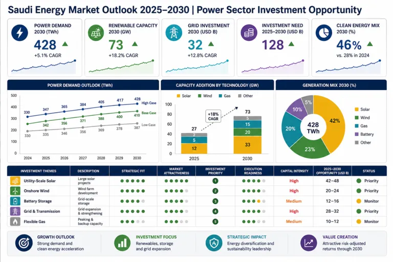 Energy Market Research for a Saudi Power Sector Investor