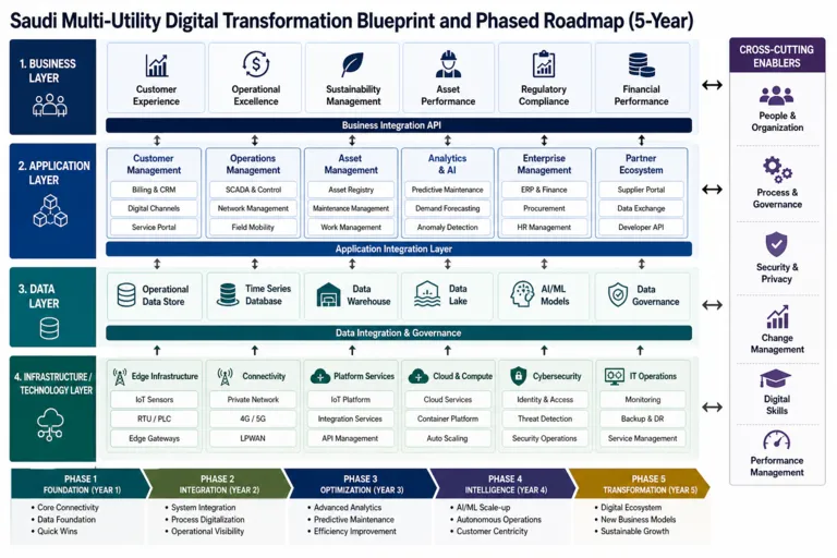 Saudi Energy Digital Transformation for a Multi-Utility Operator