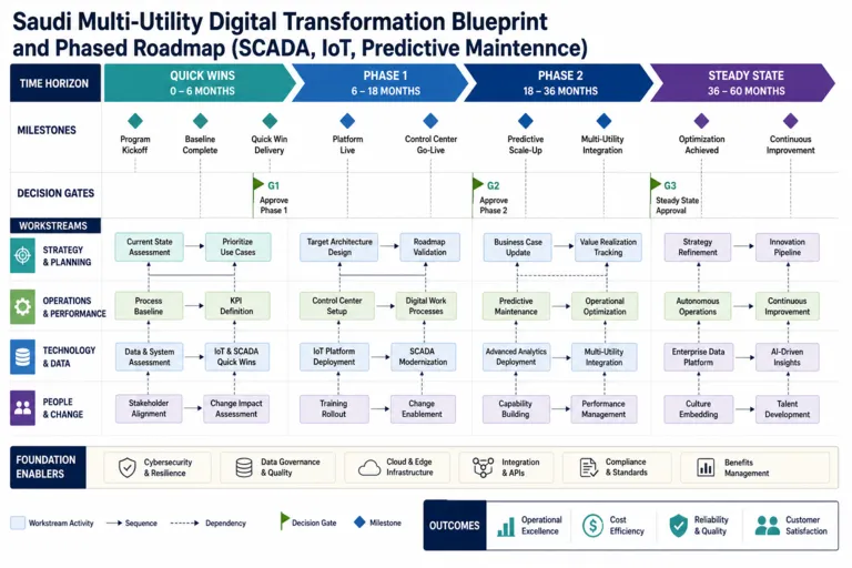 Saudi Energy Digital Transformation for a Multi-Utility Operator