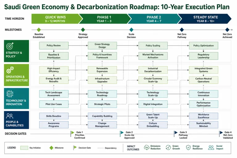 Saudi Green Economy Strategy for a Large Public-Sector Entity