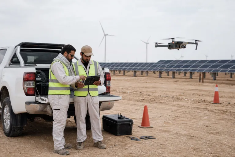 Unseen Profits Unlocked With Drone Inspection Solar Wind Farms Saudi Arabia